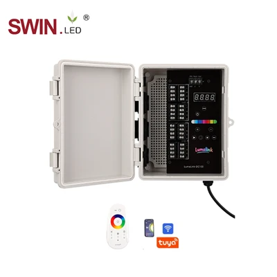 Controlador LED RGB montado na parede DMX